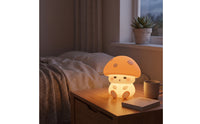 Rechargeable Toadstool Night Light Dimmable Toadstool Lamp Auto-off Silicone Night Light with Timer Portable for Children, Toddlers, Babies, Bedside, Nursery, Bedroom