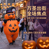 Halloween Pumpkin Inflatable Costume for Adults