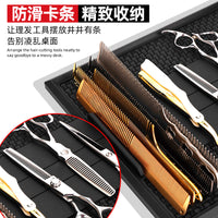 爆款理发工具垫多功能美发工具磁吸款防滑橡胶硅胶理发收纳垫