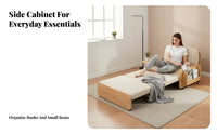 Multi-Functional Pull-extendable Sofa Bed versatileUse transformable Furniture Space-Saving Sleeper Couch Foldable Design for Small Apartment Dwellers, Students, property owners, Living Room, Home Office