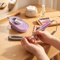 Nail Drill Machine Portable Nail Drill with Handpiece Rechargeable for Beginners, Home Salon, Travel