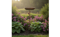 Bird Feeder with Bird Bath Decorative Birdbath Wrought-Iron for Gardeners, Garden, Yard, Flowerbed