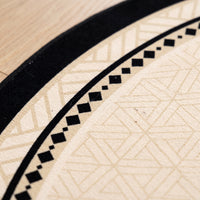 Round Stain-Resistant Crystal Velvet Area Rug for Living Room Bedroom Office