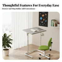 C-Shaped Adjustable Desk Phone & Tablet Slot Adjustable C-Shaped Table