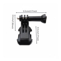 Easy Install PVC Adhesive Camera Adapter Stable Action Camera Mount Bracket Long-Lasting Action Camera Mount Adapter Sturdy for Paddle Boarding, Boating