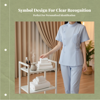 Wrinkle-Resistant Scrubs Set for Women Medical Uniform