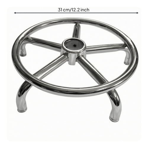 Chrome Bar Stool Base Screw Mount Chrome Stool Base Polished Shiny