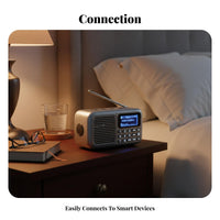 Retro Bluetooth Radio Rechargeable Battery radio Receiver Clear Sound Quality