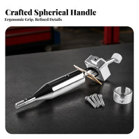 Polished Finish Gear Selector Lever Assembly Silver Aluminum Alloy Gear Lever Mounting Hardware Aluminum Gear Selector Knob Metal Collar