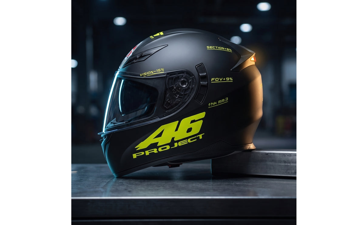 Ready Full Face Helmet | DOT Certified with Clear Visor, for Motorcycling