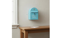 Vintage Metal Mailbox Commercial Display Wall-Mounted Mailbox Handmade House Decor for Photo Prop