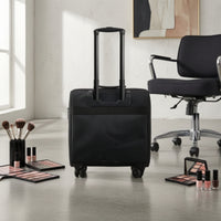 Rolling Makeup Case Travel-Prepared Rolling Cosmetic Case Professional Luggage for Professional Use