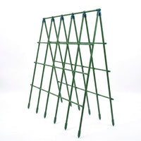 Garden Trellis for Outdoor Plants and Garden Stakes, Heavy Duty Plant Support for Cucumber Trellis, Strong Steel Plant Stakes with Cap, 10 Pack