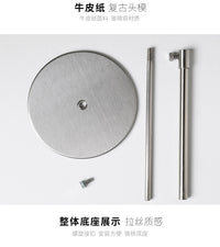 高档服装店复古牛皮纸头模置帽架围巾项链帽托展示架橱窗陈列道具