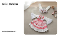 Princess Doll Dress Lace Trim 30cm Doll Outfit Bow Details for Kids, Pretend Play, Dollhouse