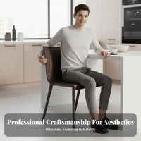 Light Luxury Aesthetic Curved spine Saddle Chair Minimalist design Armless Side Chair Italian Inspired Dining Seating Modern Design for Homeowners, Interior Designers, Restaurant Owners, Living Room, Cafe, Home Office