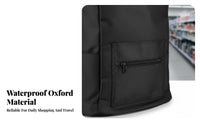 Large Capacity Waterproof Grocery Cart Bag Thickened Material Shopping Trolley Replacement Bag Foldable Grocery Trolley Liner Side Pockets for Shoppers, Homemakers, Seniors, Supermarket, Farm Market