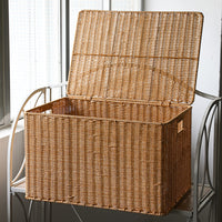 Nordic Style Large Woven Storage Box with Lid
