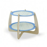 Cat Perch with Wooden Frame Reversible Cat Perch Bed Natural