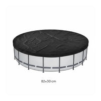 Round Inflatable Pool Cover Sunproof Round Pool Cover All-Season Protection