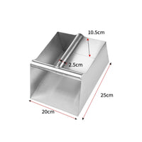 Stainless Steel Dustpan Strongly Welded Heavy Duty Metal Scoop Multi-Purpose