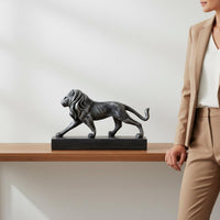 Lion Statue Luxury Look Resin Lion Figurine Gift Idea for Study, Office