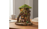 Miniature Forest House Beginner Friendly DIY Book Nook Press Switch for Desk