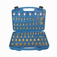 Metal Adapters Air-Conditioning Leak Detection Kit Fittings and Fittings Auto Air Conditioning Leak Detection Kit Hard Carrying Case Fitted Storage Slots for Garage