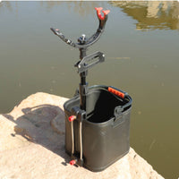 Telescopic Fishing Rod Holder Two-pointTip Clamp Fishing Rod Holder Heavy Duty
