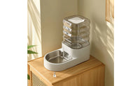 Pet Water Dispenser Large Capacity Dog Water Dispenser Multi-Level Filtration Automatic Waterer with Stainless-Steel Tray for Cats, Home, Kitchen