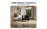 Wooden Frame Woven Chair Retro Aesthetic Accent Seating Centuryera Modern Design Sturdy Construction for Homeowners