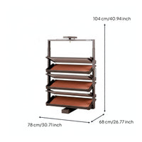 Rotating Shoe Rack Large Capacity Rotating Shoe Organizer Space Saving Cabinet Insert for Apartment Dwellers, Homeowners, Entryway, Hallway, Mudroom