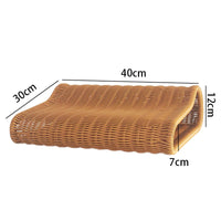 Handwoven Rattan-Style Cooling Pillow for Neck Support, Washable, Wave Shape