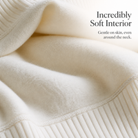 Men's Fleece Lined Turtleneck Sweater Winter Warm Knitted Base Layer