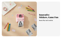 Thermal Printing Kids Instant Print Camera Rear Screen Kids Instant Camera Compact