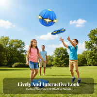 Transforming Deformable Rebound Ball Transformable Design Flying Saucer Ball Two-in-Single Form for Children, Family