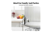 Light Luxury Design Cold Beverage Dispenser with Spigot High Temperature Resistant Large Capacity Juice Container with Tap Leak-Proof Party Drink Server Spigot Sealed Lid for Event Planners, Homeowners, Adults, Parties, Buffets, Outdoor Gatherings, Events