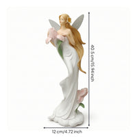 Fairy Figurine with Wings Lightweight Fairy Statue with Wings Compact for Garden