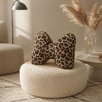 Bowknot Pillow Gathered Centered Accent Back Cushion 3D for Chair, Bedroom