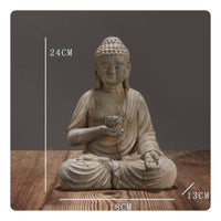 Handmade Resin Buddha Figurine Home Decor Zen for Garden