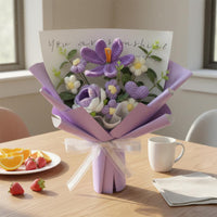 Handmade Yarn Flower Arrangement Unique Gift Woven Floral Arrangement