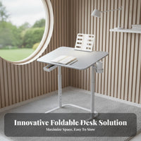 Rolling Adjustable Study Table with light Ergonomic Design children's Furniture
