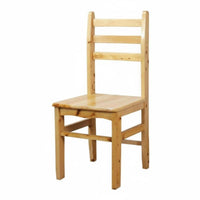 Rustic Ladder Back Chair Modern Farmhouse Design Armless Ladderback Chair