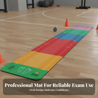Standing Long Jump Mat Non-Slip Jump Measurement Mat Shock Absorbing Athletic Gear for Students, Athletes, Outdoor, Home, Gym