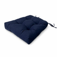 Tufted Chair Cushion with Ties Padded Patio Chair Cushion Square Weather-Resistant for Garden