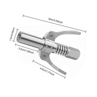 Quick-Release Locking Grease Coupler Heavy-Duty Locking Grease Coupler for Mechanics, Technicians