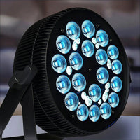 LED Stage Light with Bracket Color-Changing LED Par Light Par Can Portable Uplight Lightweight for DJs, Live Shows, Taverns