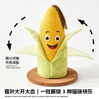 Corn and Banana Creative Vertical Cat Scratching Post with Sisal Rope