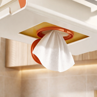 Cabinet Under Cupboard Paper Towel Holder, Hanging Wall Mounted Dispenser for Students, Versatile Kitchen Roll Easy No-Drill Metal