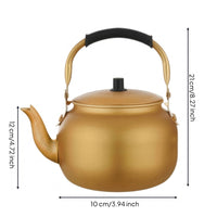 Heat-Resistant Stovetop Tea Kettle Traditional Stovetop Kettle Lightweight Cookware Fast Boiling for Campers, Kitchen, Camping